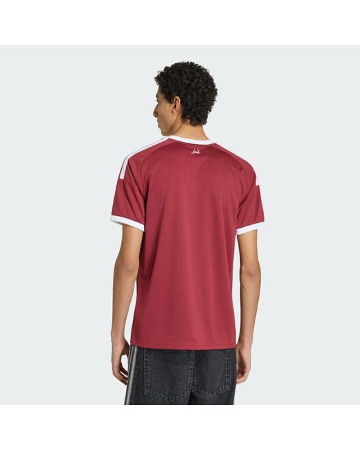 Adidas Red Qatar 26 Home Jersey for men