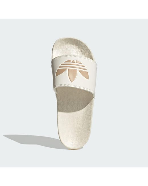 Adidas White Adilette Lite Slides