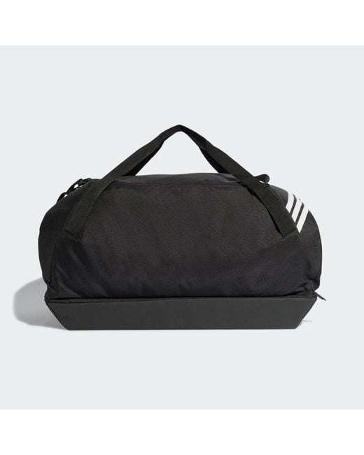 Adidas Black Tiro Duffel Bag Large With Bottom Compartment