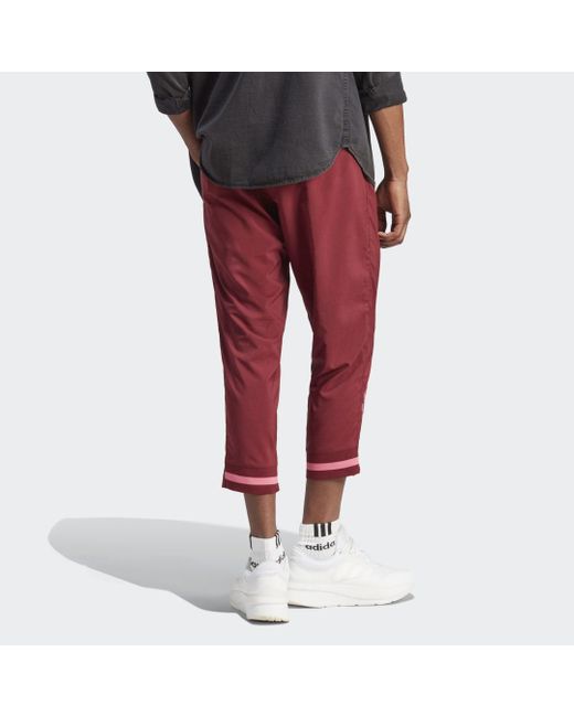 Pantaloni Scribble di Adidas in Red da Uomo