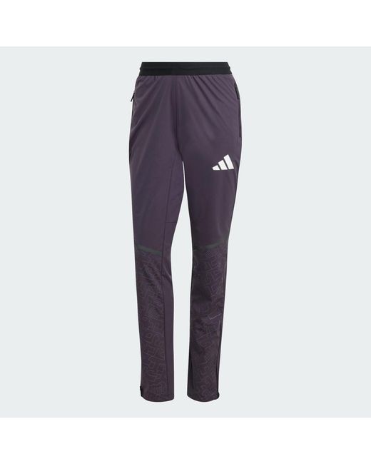 Adidas Purple Germany Xploric Crosscountry-Ski Softshell Joggers for men