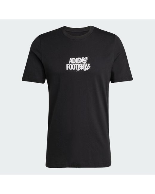 T-Shirt Grafica Con Storia Del Tango Del Calcio di Adidas in Black da Uomo