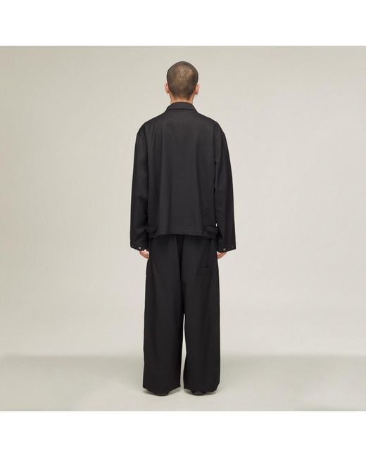Adidas Black Y-3 Wool Tailored Blouson Jacket for men