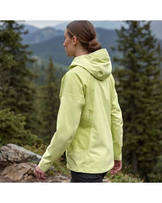 Adidas Green Terrex Xperior 2.5 Layer Hybrid Primeknit Climaproof Jacket