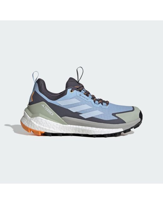 Adidas Blue Terrex Free Hiker 2.0 Low Gore-Tex Hiking Shoes