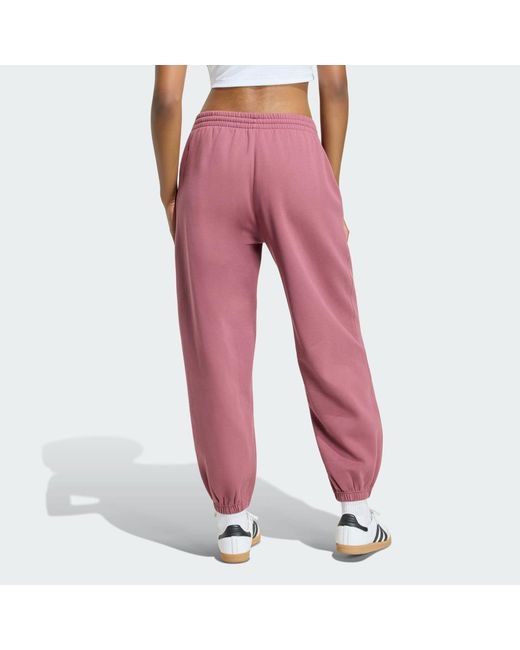 Adidas Originals Red Pants Adidas Essentials Loose Fleece Joggers