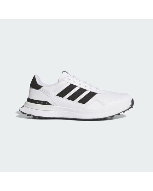 Adidas White S2G 26 Leather Spikeless Golf Shoes for men