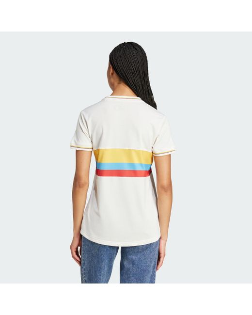 adidas Colombia 24 Anniversary Jersey in White Lyst UK