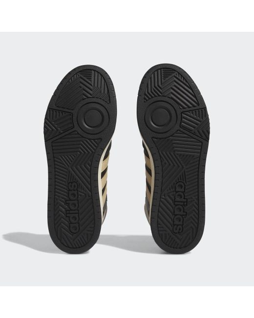 Adidas Black Hoops 3.0 Mid Lifestyle Basketball Classic Fur Lining Winterized Shoes for men