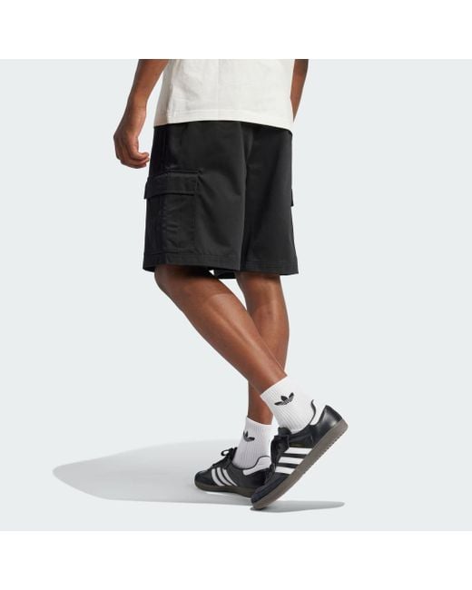 Adidas Black Cargo Shorts for men