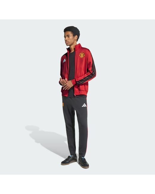 Adidas Red Manchester United Dna Track Top for men