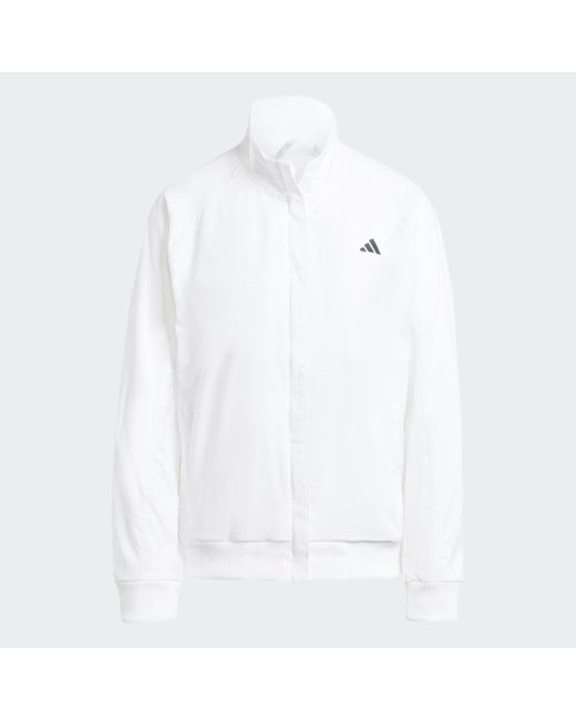 Adidas White Tennis Walk-On Jacket