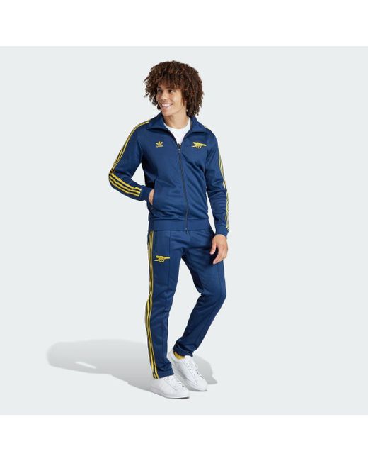 Adidas Blue Arsenal Beckenbauer Tracksuit Bottoms for men