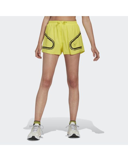 Adidas By Stella Mccartney Truepace Running Short in het Yellow