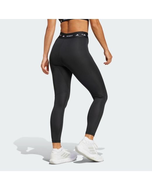 Adidas Black Techfit 7/8 Leggings