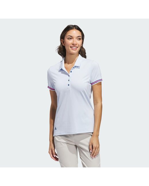 Adidas Blue Ultimate365 Short Sleeve Polo Shirt