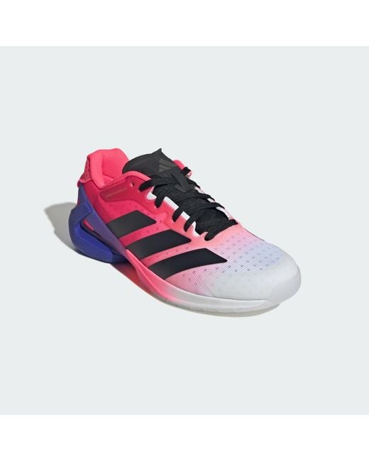 Adidas Pink Adizero Counterblast Indoor Shoes for men