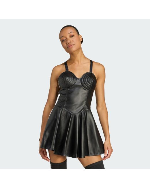 Abito X Jeremy Scott Pride Faux-Leather di Adidas in Black
