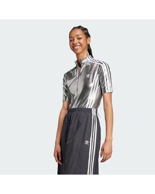 Adidas Gray Adilenium Season 2 Bodysuit