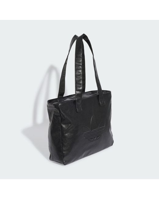 Adidas Black Shopper Metallic Pu Bag