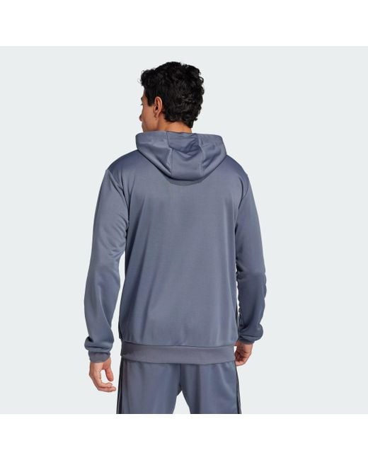 Adidas Blue Tiro 25 Essentials Sweat Hoodie for men