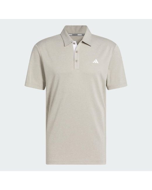 Adidas Gray Drive Heather Polo Shirt for men