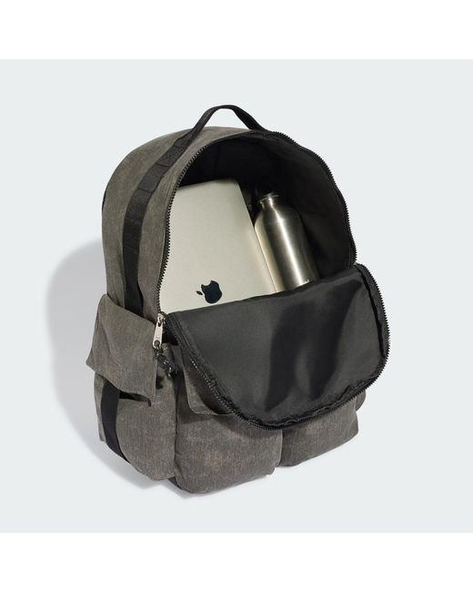 Adidas Gray Washed Backpack