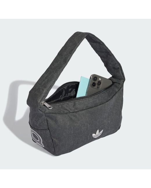 Adidas Black Small Shoulder Bag Washed Effect