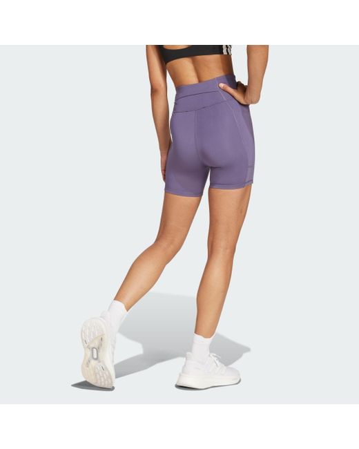 Adidas Blue Own The Run Kurze Leggings