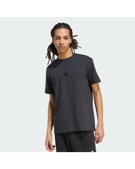 Adidas Black Kit Small Logo T-Shirt for men