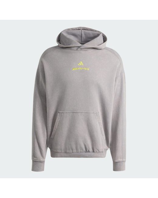 Adidas Gray Amg Washed Hoodie for men