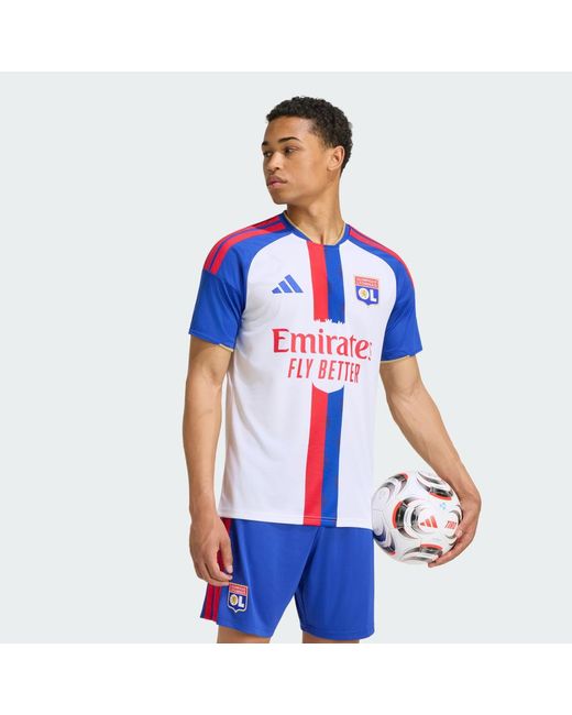 Adidas Blue Olympique Lyonnais 26/27 Home Jersey for men