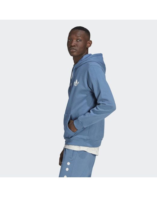 Hoodie Reclaim Logo di Adidas in Blue da Uomo