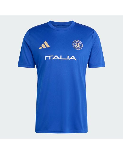 Adidas Blue Fifa World Cup 26 Italy Jersey for men