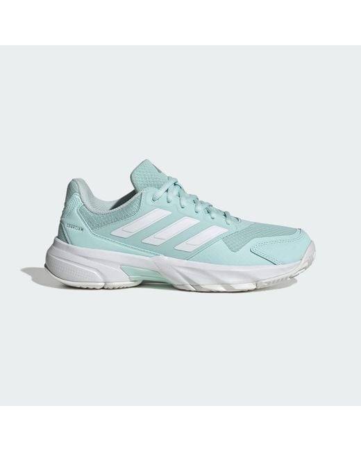 Adidas Blue Courtjam Control 3 Tennis Shoes