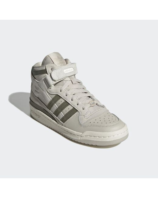 Adidas Gray Forum Mid Shoes