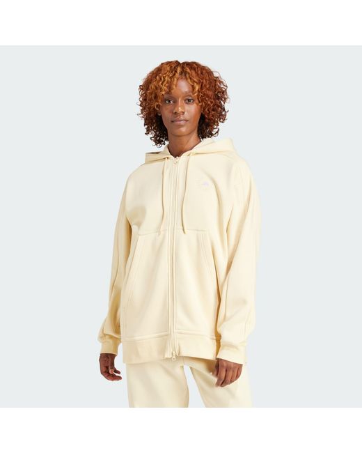 adidas By Stella Mccartney Sportswear Pull-on Top in Natural | Lyst UK