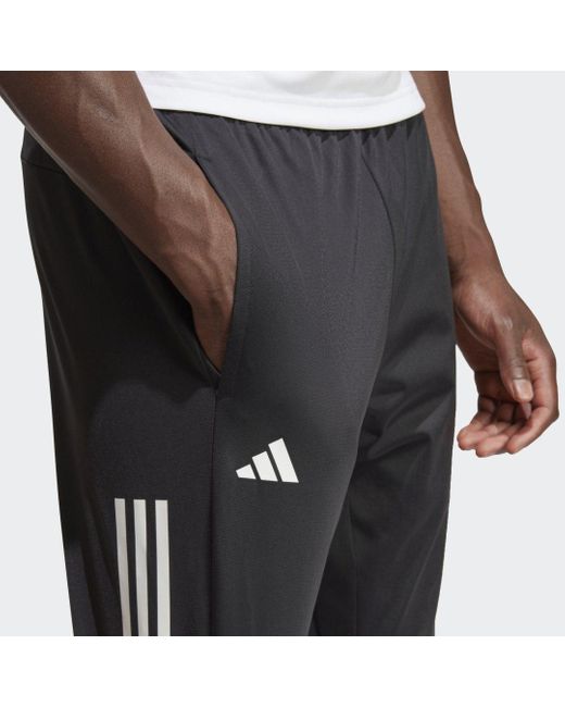 adidas 3-stripes Knitted Tennis Broek in het Zwart voor heren | Lyst BE