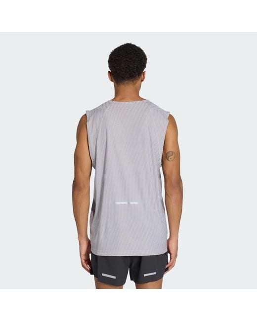 Adidas Purple Adi365 Climacool+ Engineered Tank Top for men