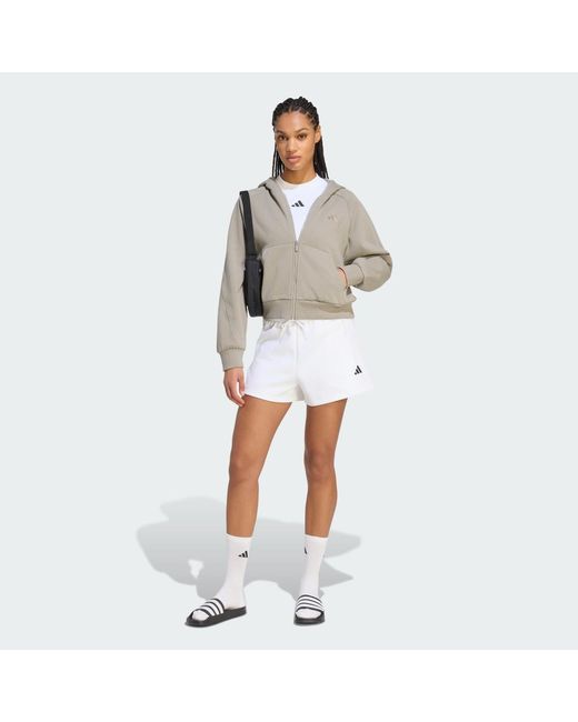 Adidas White Z.N.E. Short