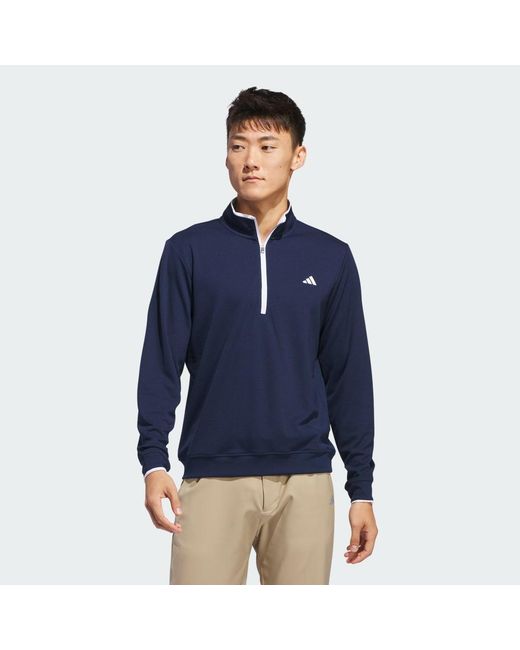 Sudadera Lightweight Half-Zip Adidas de hombre de color Blue
