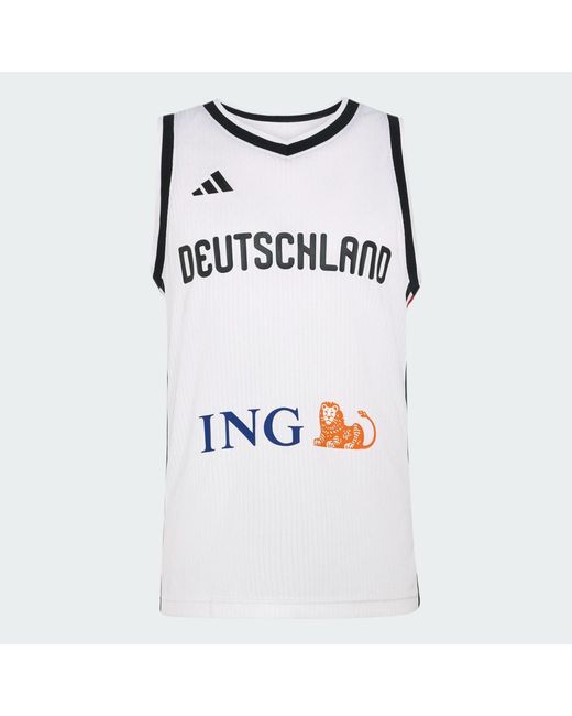 Adidas Gray Dbb Basketball Home Jersey for men