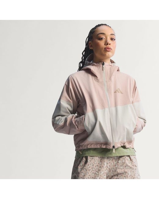 Adidas Brown Terrex Xploric 2 Layer Climaproof Jacket