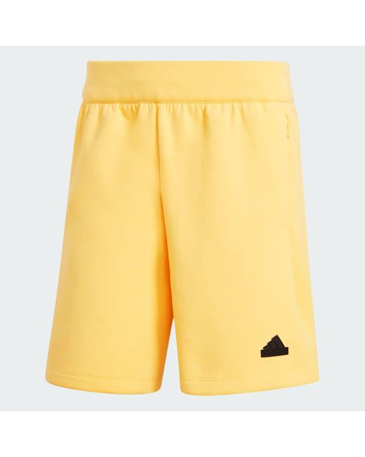Adidas Yellow Z.N.E. Premium Shorts for men