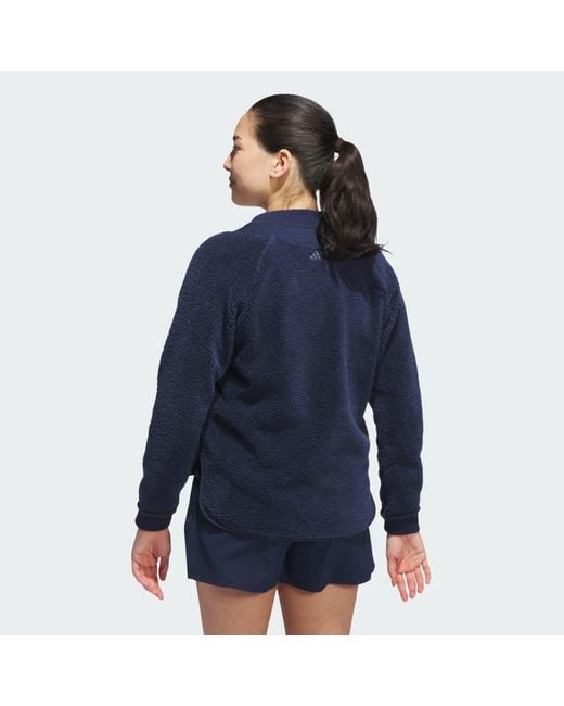 Adidas Blue Go-To Fleece Jacket
