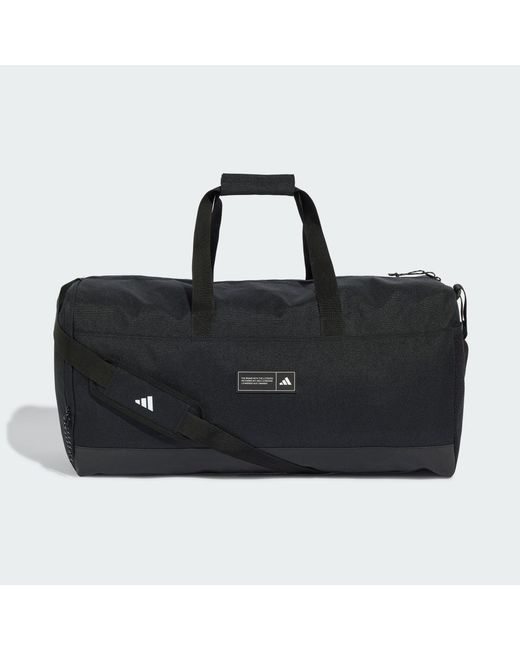Adidas Black 3 Stripes Weekender Duffel Bag Large