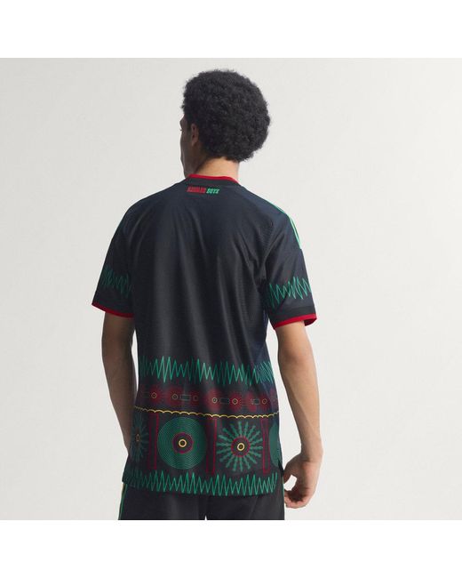 Adidas Green Jamaica 26 X Bob Marley Away Authentic Jersey for men