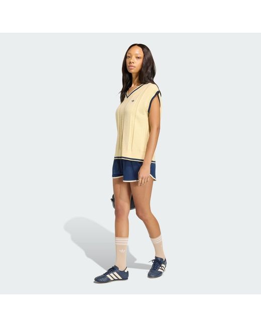 Adidas Blue Cable Knit Vest