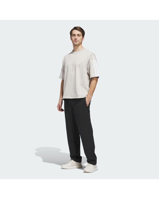 Adidas White Beyond Graphic Short Sleeve Crewneck Sweatshirt for men
