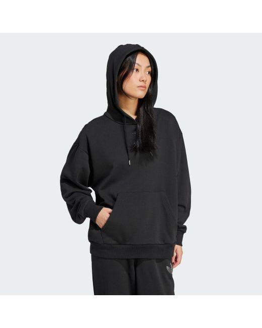 adidas Embellished Oversized Hoodie in Black Lyst UK